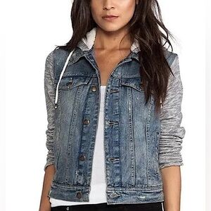 Free People Denim/Knit Jacket. Size XS.